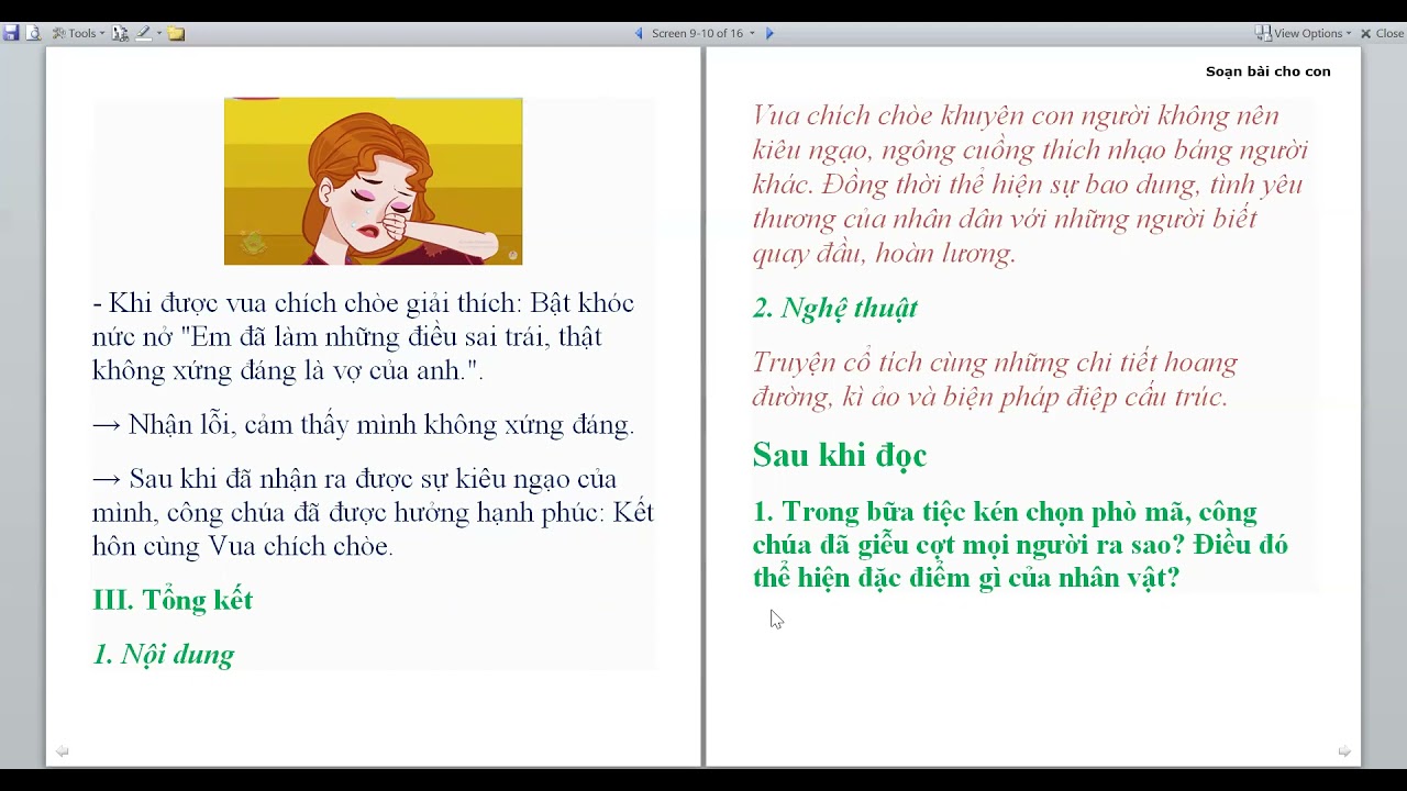 Soạn văn 6 vua chích chòe có những kiểu bài nào？ Hướng dẫn chi tiết