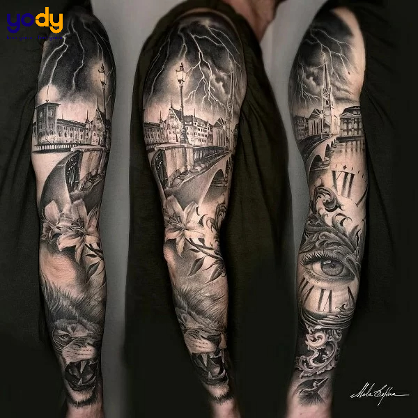 xăm hình xăm châu âu full tay ở đâu uy tín？ 3 địa chỉ được giới trẻ tin tưởng!